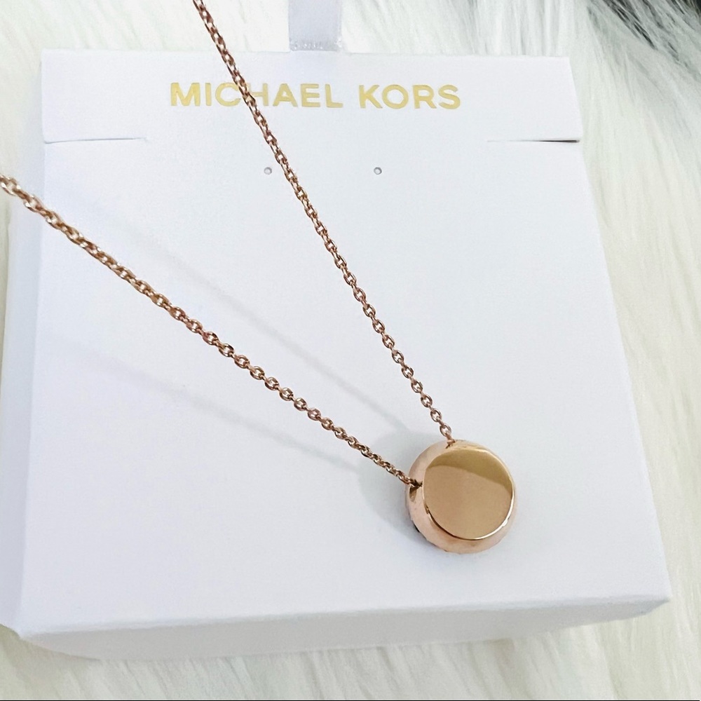 Michael Kors Pendant Necklace Rose Gold - Picture 3 of 7